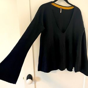 Free people bell sleeve sweater